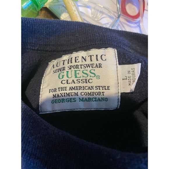 VTG! Authentic Guess Jeans Super Sportswear Sweatshirt L - Picture 10 of 10